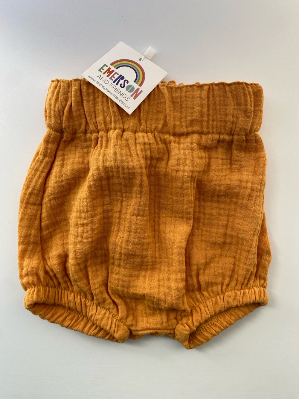Emerson and Friends Mustard Yellow Cotton Gauze Bloomers / Size NB - 3m / NWT